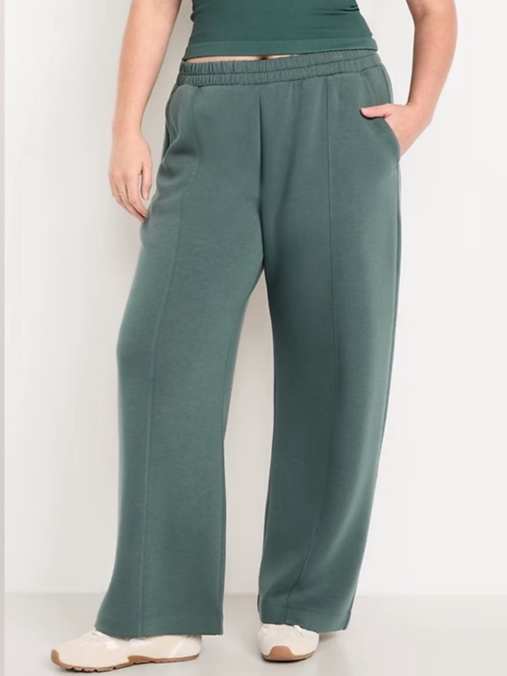 NWT Old Navy High Waist Bounce Fleece Wide-Leg Knit Pants
